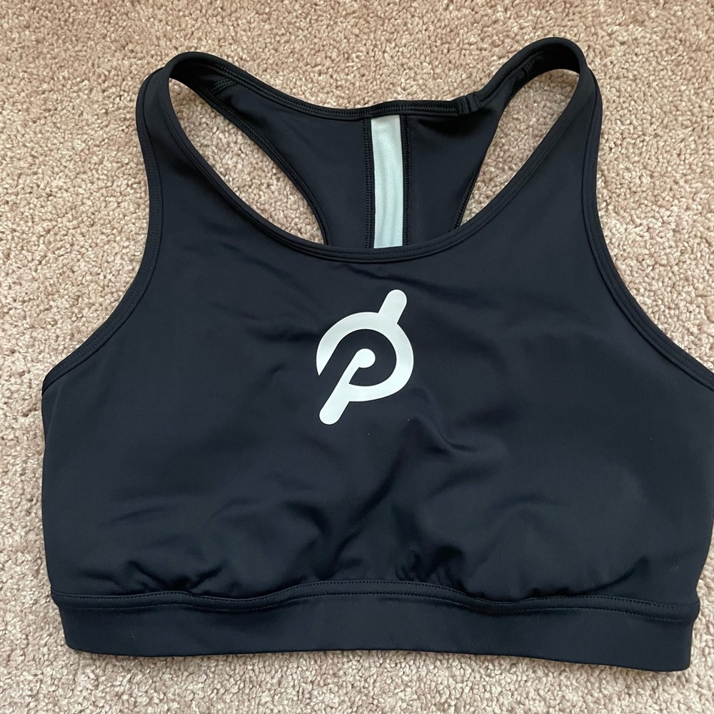 Peleton Logo High Neck Bra